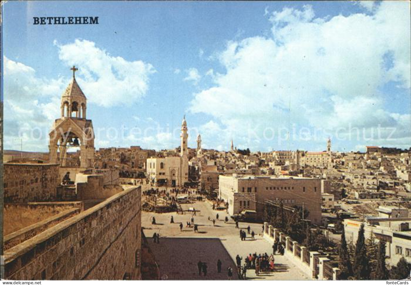 72153368 Bethlehem Yerushalayim Stadtblick Kirche  - Israel