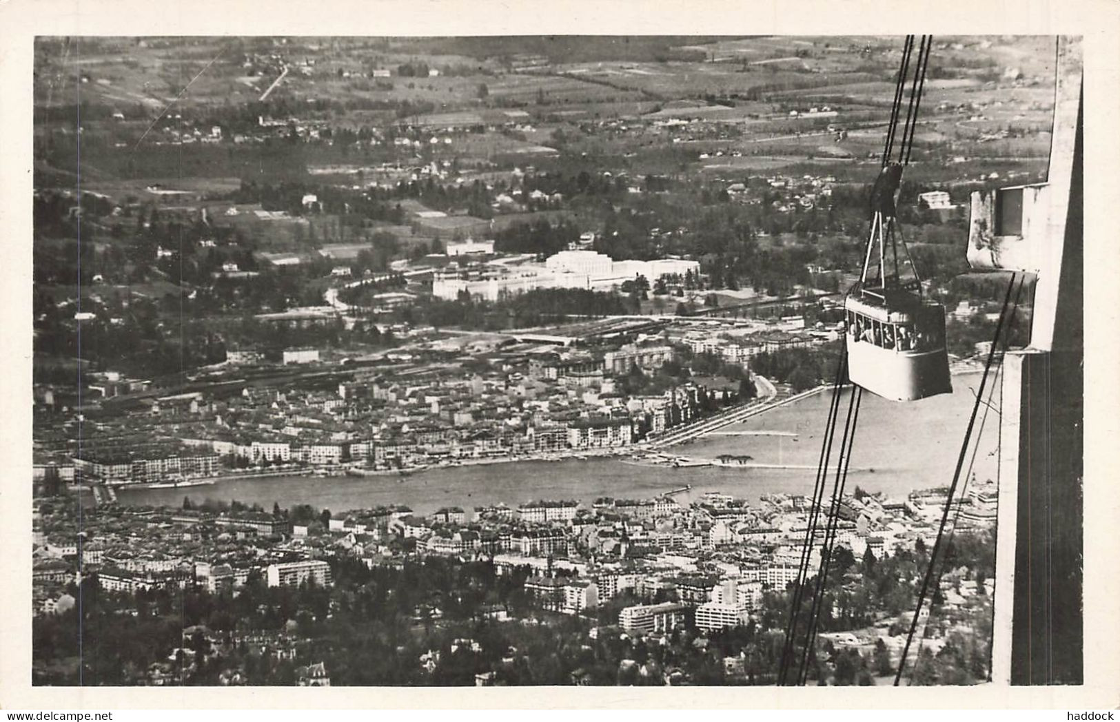 LE SALEVE : LE TELEPHERIQUE ET VUE SUR GENEVE - Autres & Non Classés