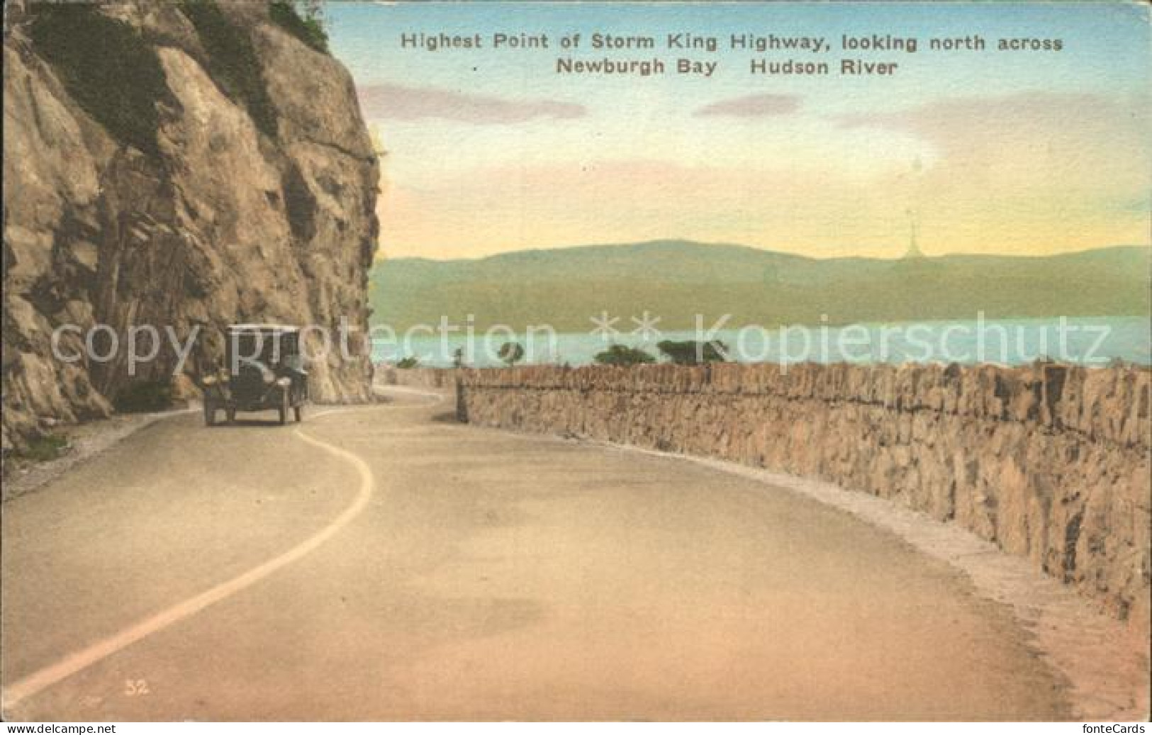 72148386 Newburgh_New_York Highest Point Storm King Highway Hudson River  - Andere & Zonder Classificatie