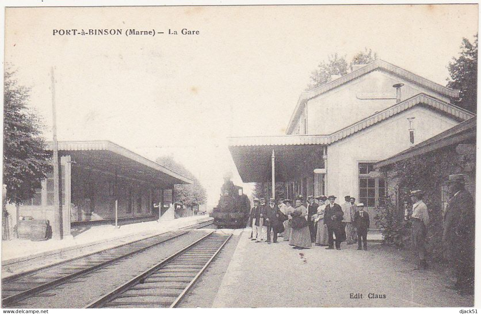51 - PORT-à-BINSON (Marne) - La Gare - 1916 - Belle Animation, Locomotive à Vapeur - Sonstige & Ohne Zuordnung