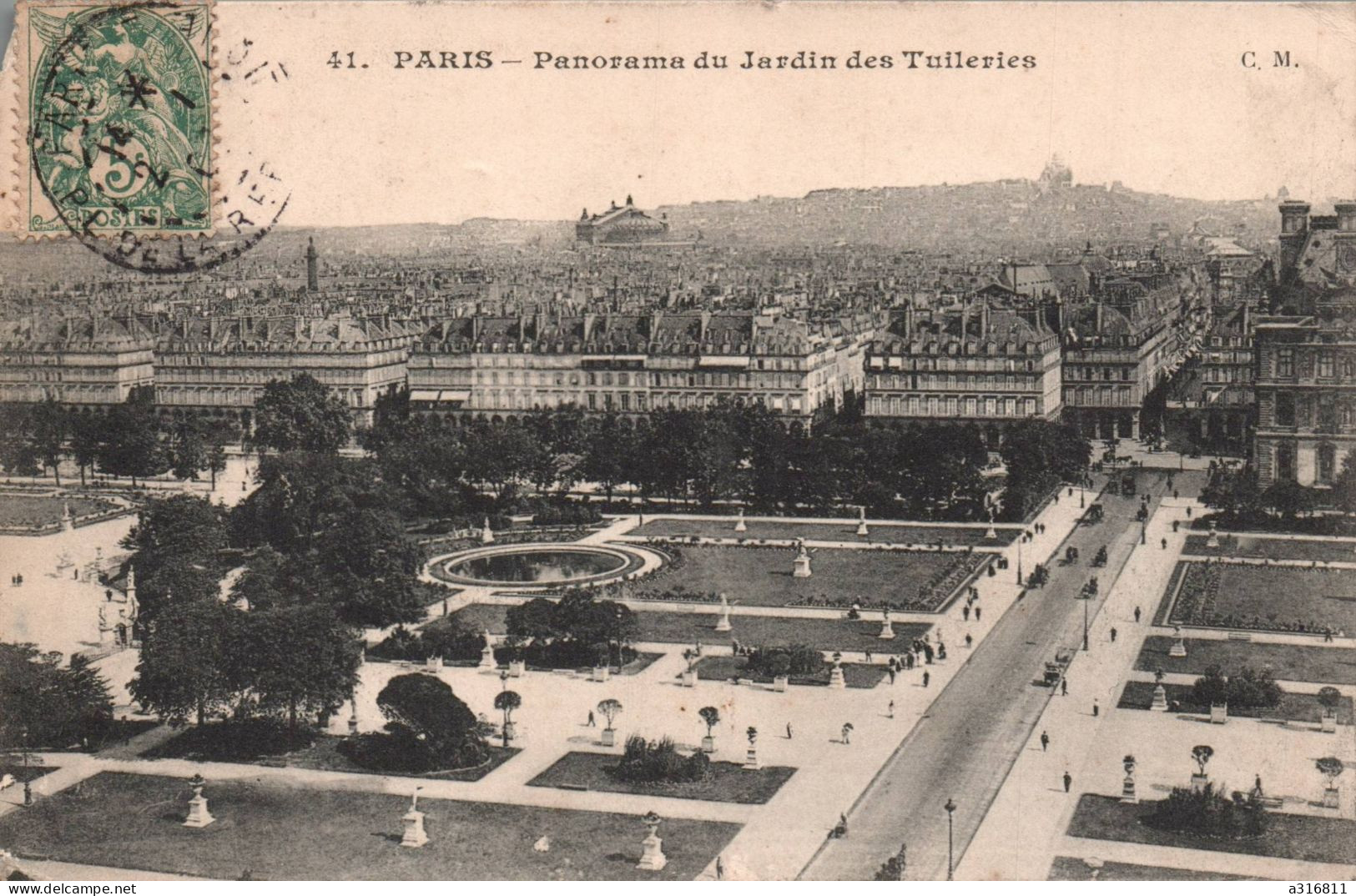 Paris Panorama Du Jardin Des Tuileries - Other Monuments