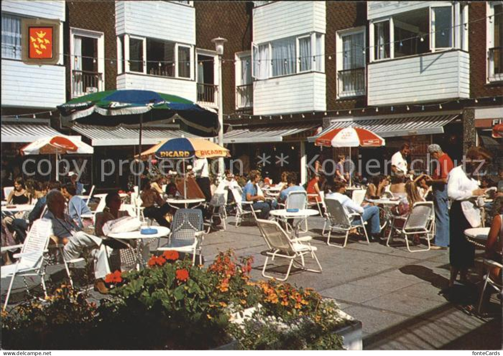 72136711 Brighton East Sussex Brighton Square Strassencafe Brighton - Andere & Zonder Classificatie