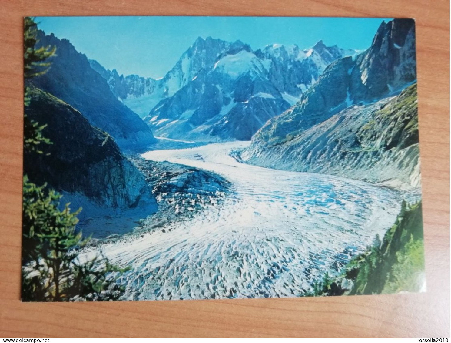 Cartolina ITALIA VALLE D' AOSTA CHAMONIX MONT BLANC MONTENVERS GHIACCIAIO  Italy Postcard ITALIEN Ansichtskarten - Aosta