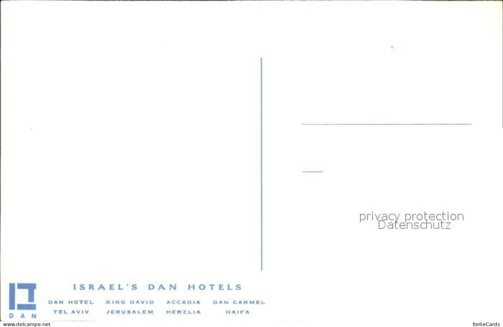 72136368 Israel The Dan Hotels Jerusalem Haifa Tel-Aviv Israel - Israël