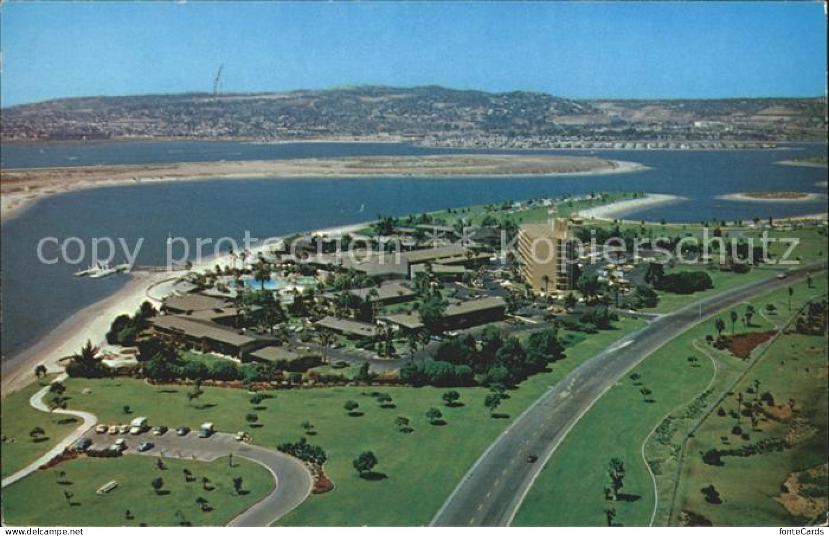 72134433 San_Diego_California Hilton Hotel Mission Bay Aerial View - Andere & Zonder Classificatie