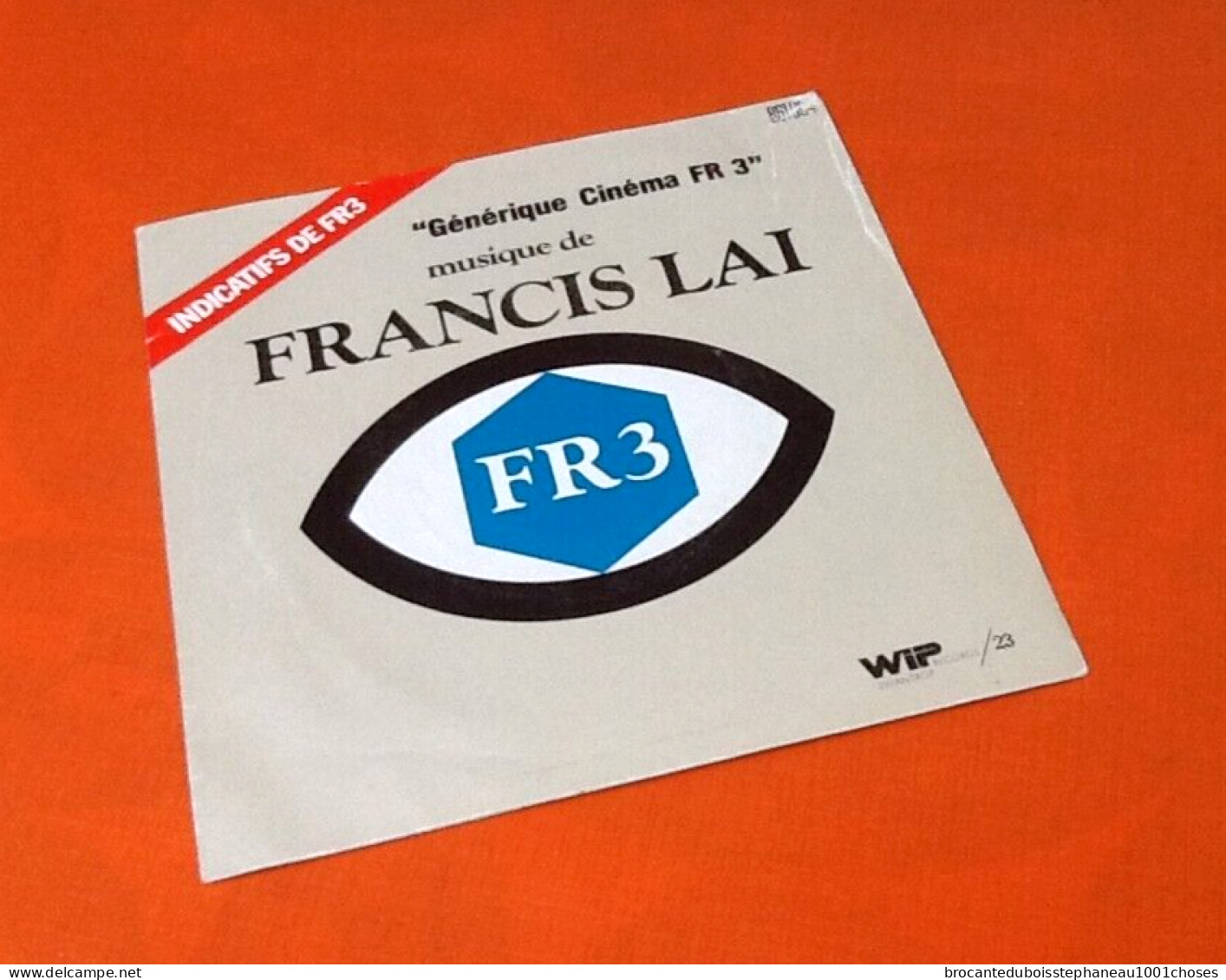 Vinyle 45 Tours  Francis Lai Générique Cinéma FR3 (1975) - Soundtracks, Film Music