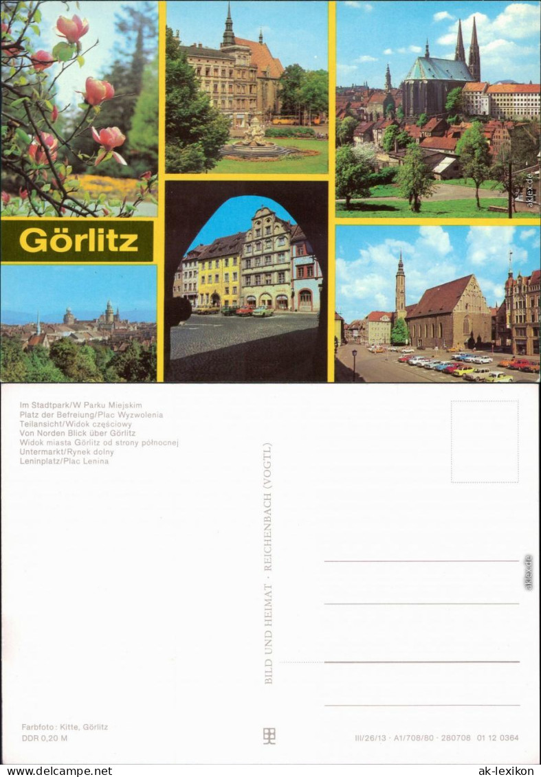 Görlitz Zgorzelec Im Stadtpark, Platz Der Befreiung  Leninplatz Uvm 1980 - Goerlitz