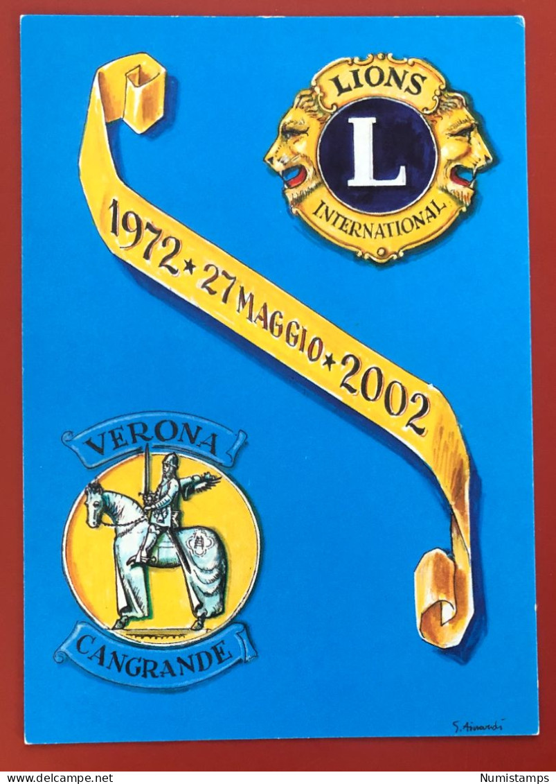 VEROVA - CANGRANDE - TRENT'ANNI DI VITA SOCIALE - LIONS INTERNATIONAL - 1972 - 2002 (c720) - Verona