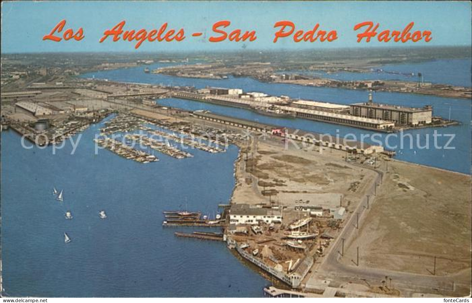 72134196 Los_Angeles_California Fliegeraufnahme Hafen - Other & Unclassified