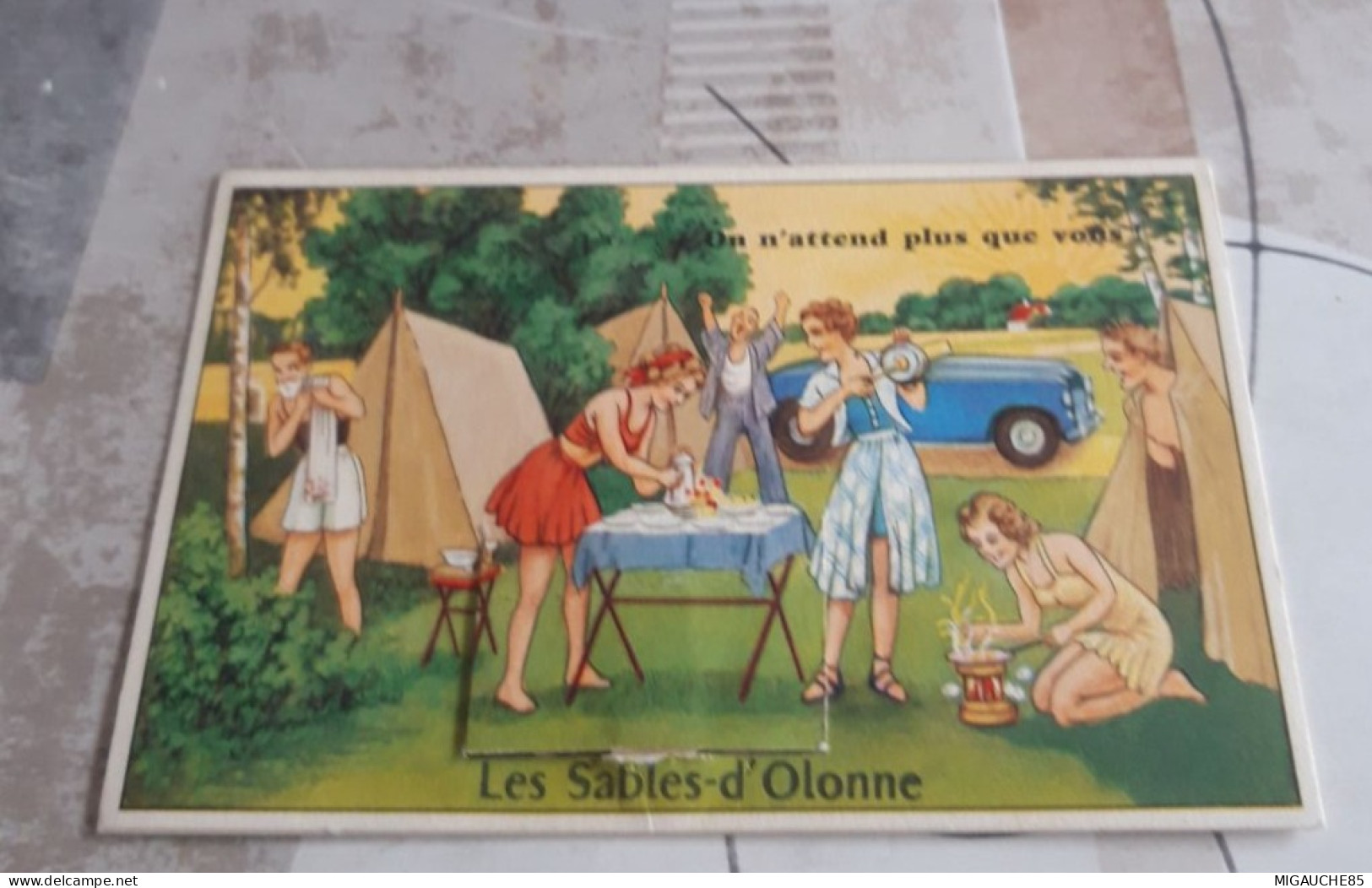 Carte Postale  A Système   "on N Attend Plus Que Vous "  LES SABLES D OLONNE - Sables D'Olonne