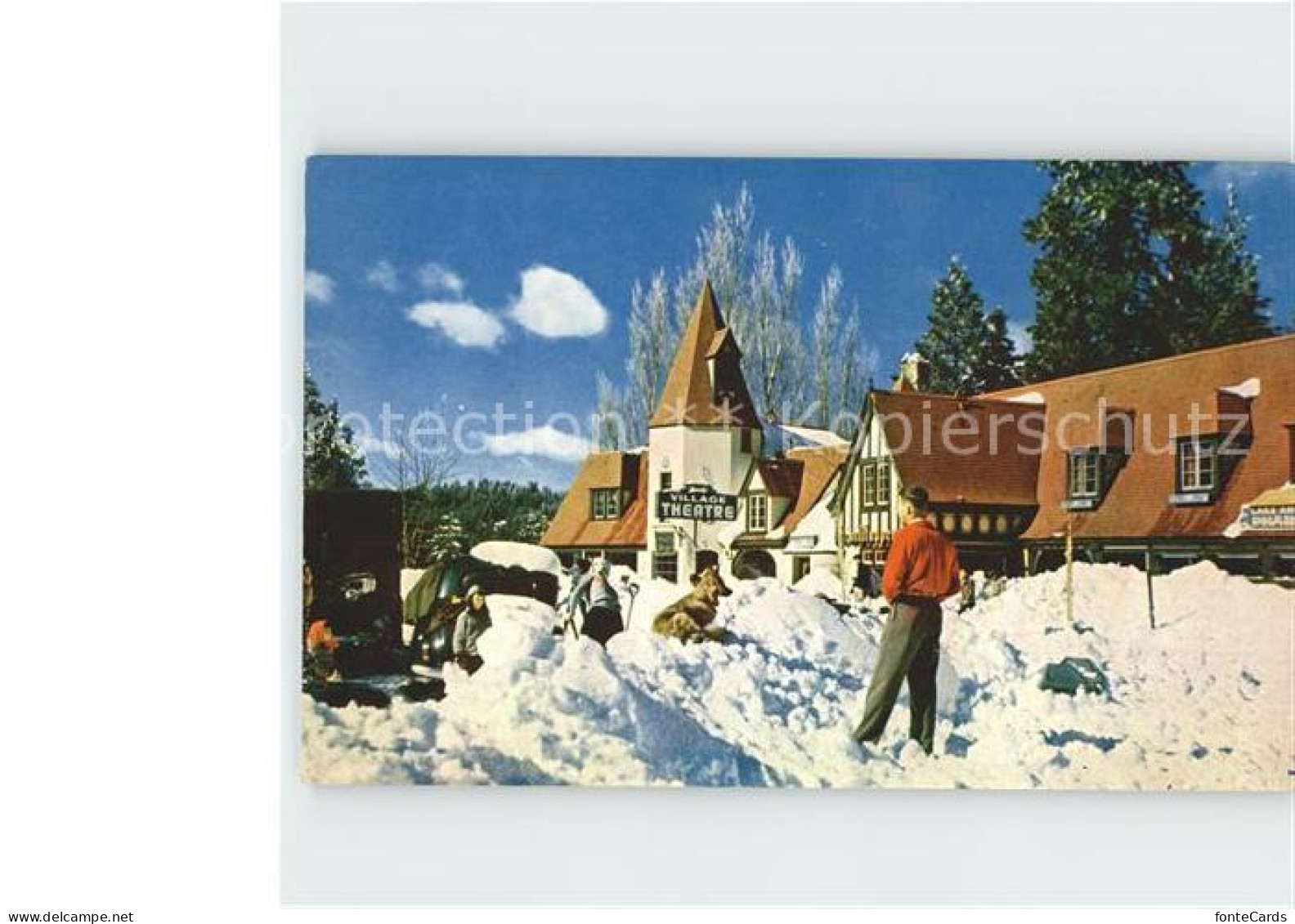 72133564 Lake_Arrowhead Here Some Dig Out At The Village After A Heavy Snow Stor - Altri & Non Classificati