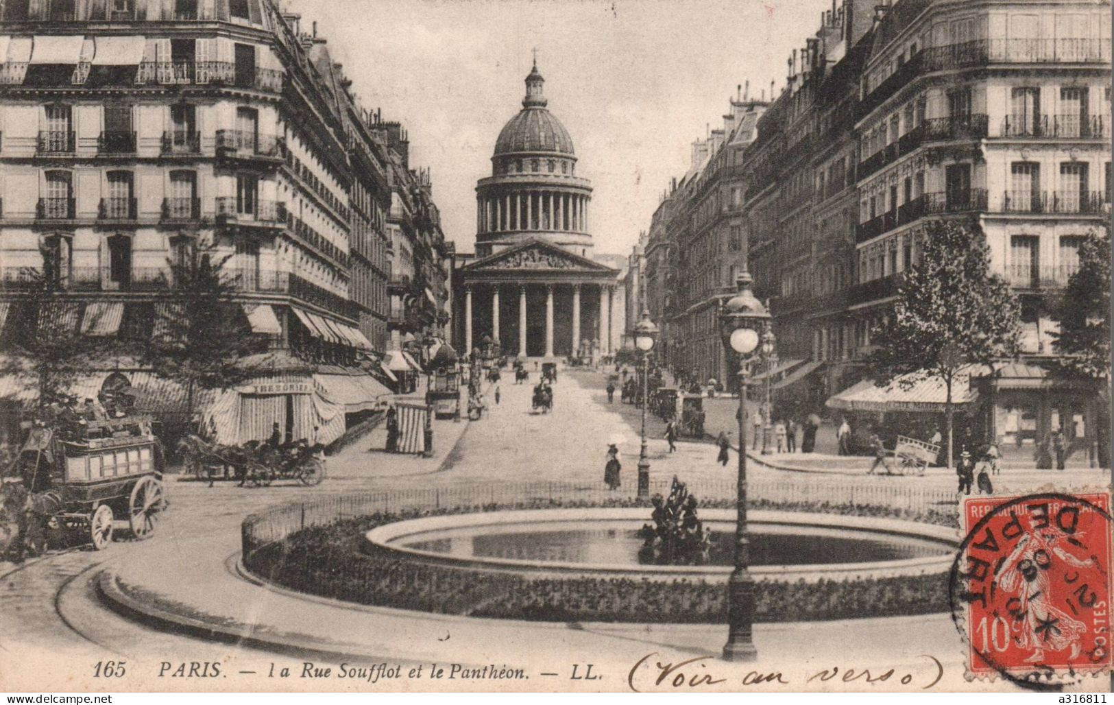 Paris La Rue Soufflot Et Le Pantheon - Panthéon