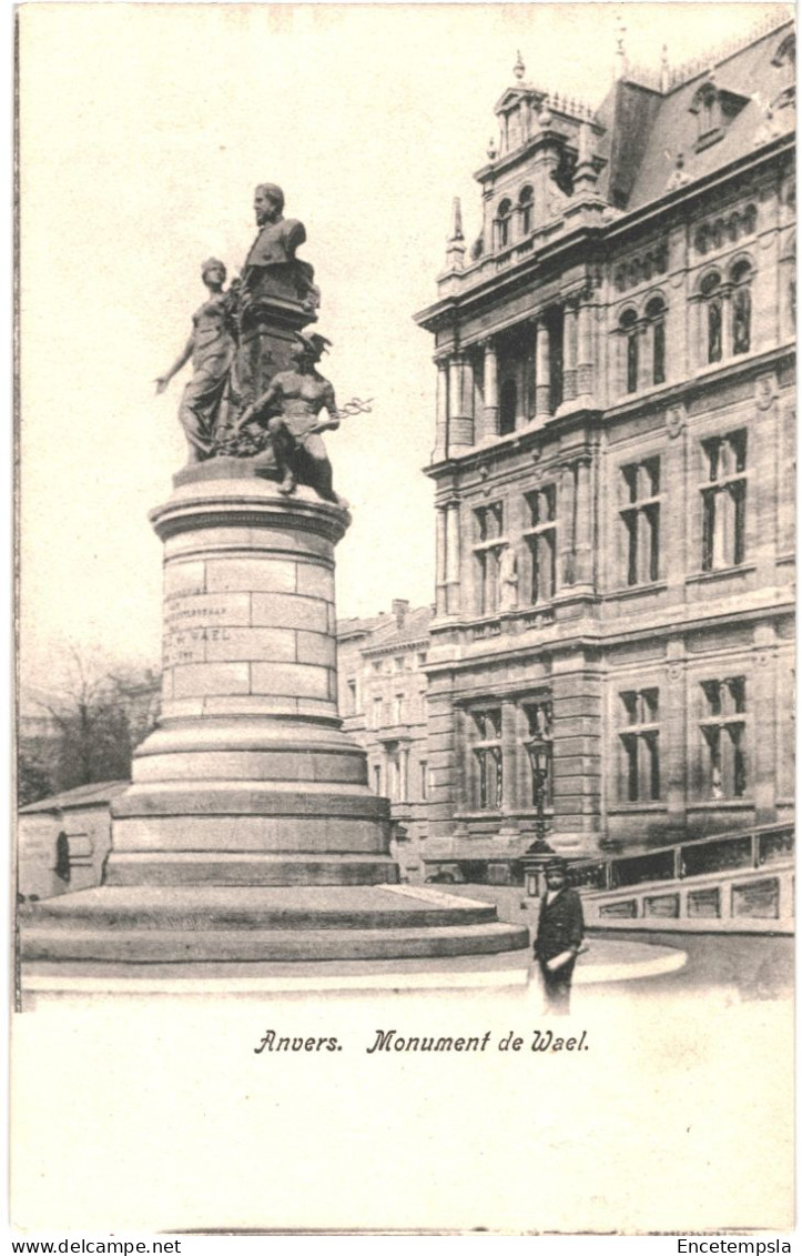CPA Carte Postale Belgique Anvers Monument De Wael  Début 1900  VM80705 - Antwerpen