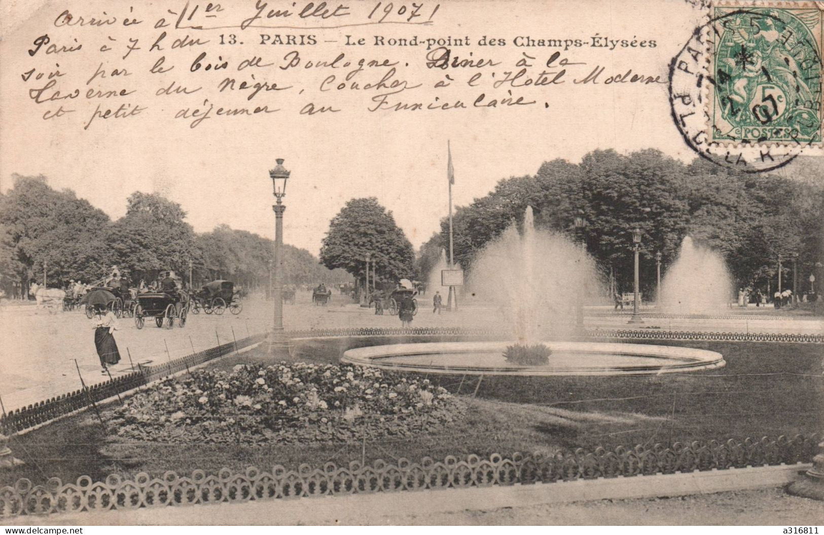 Paris Le Rond Point Des Champs Elysées - Champs-Elysées