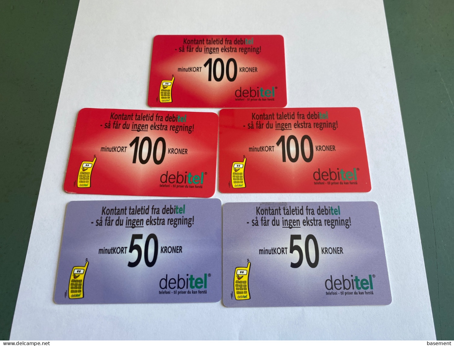 - 4 - Denmark 10 Different Phonecards Debitel - Danemark