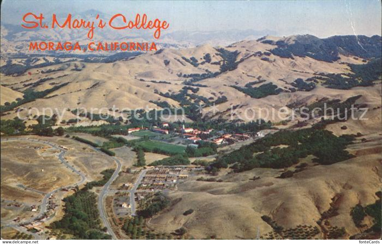 72132668 Moraga Fliegeraufnahme Saint Mary's College - Autres & Non Classés