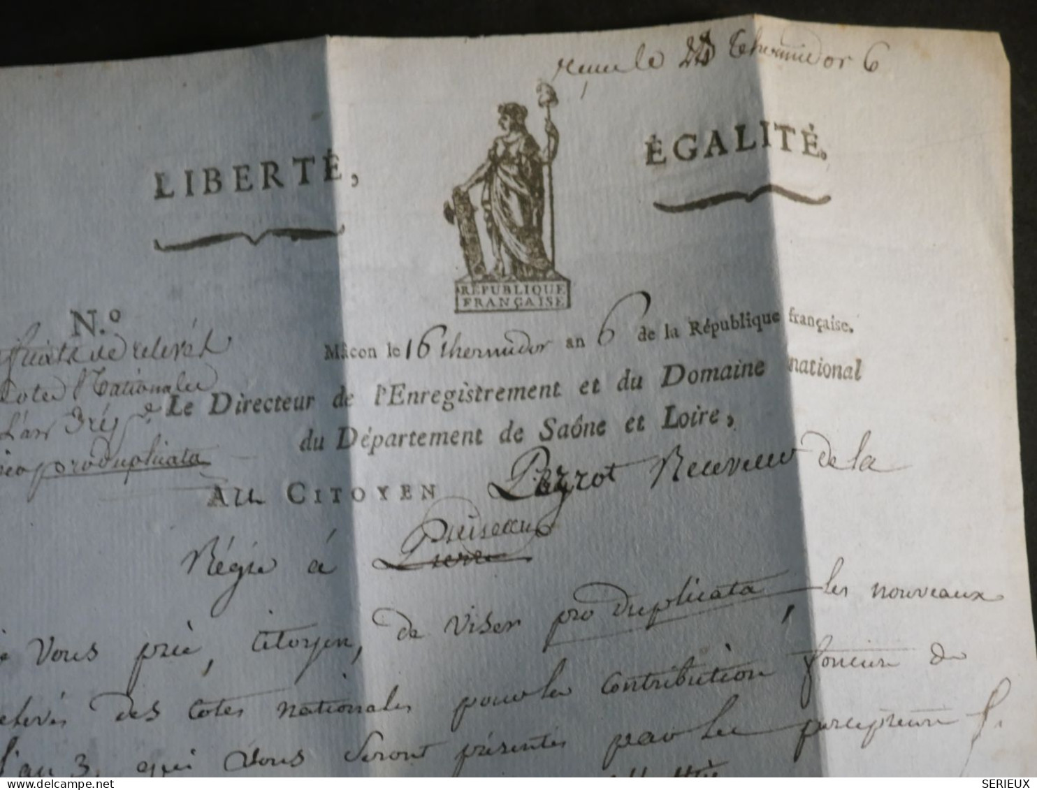 DO12  FRANCE   BELLE LETTRE  1797  MACON A CUIZEAUX  + AFF. INTERESSANT+++ - 1701-1800: Precursores XVIII