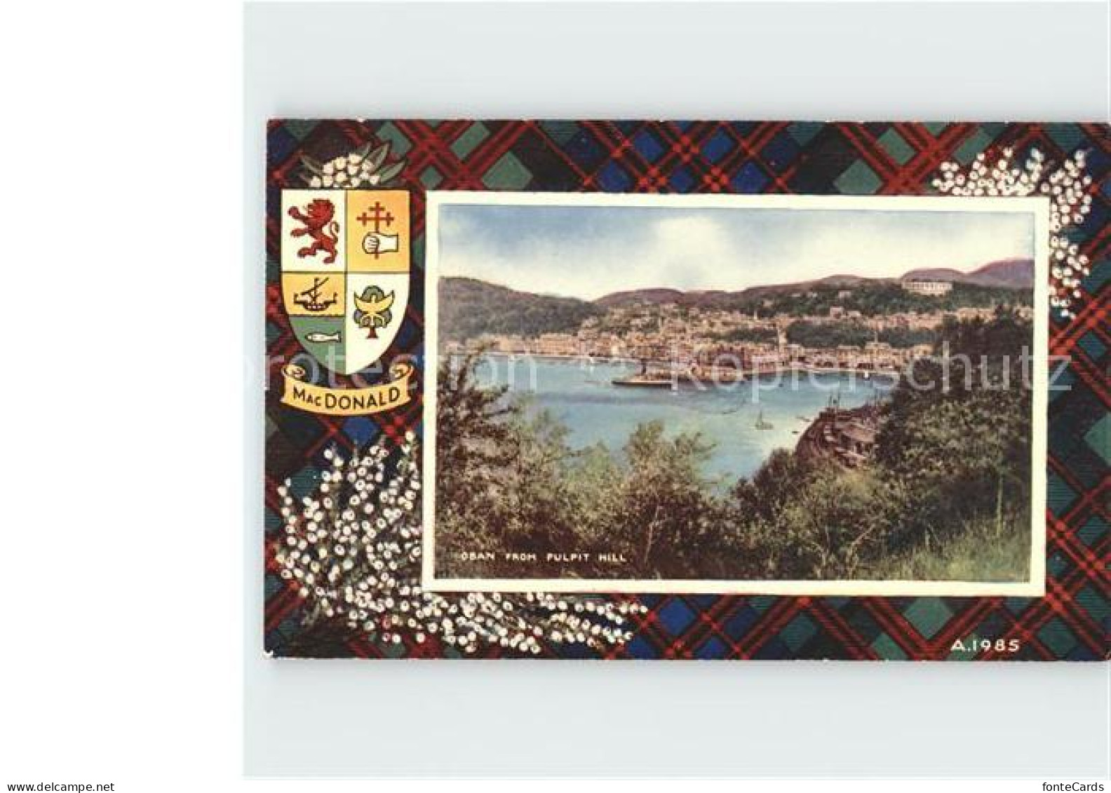 72132552 Oban From Pulpit Hall Oban - Andere & Zonder Classificatie