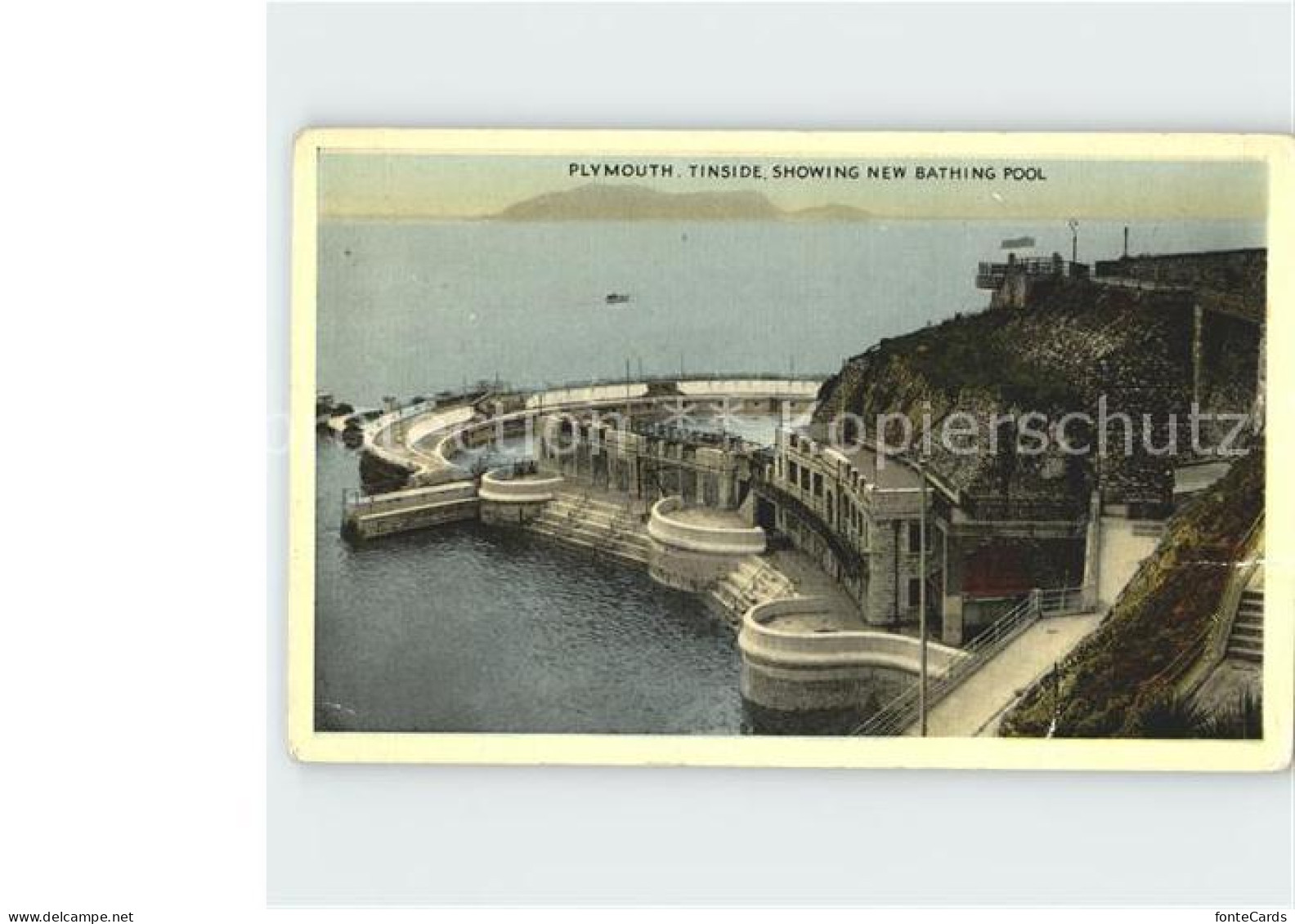 72132548 Plymouth Tinside Showing New Bathing Pool Plymouth - Sonstige & Ohne Zuordnung