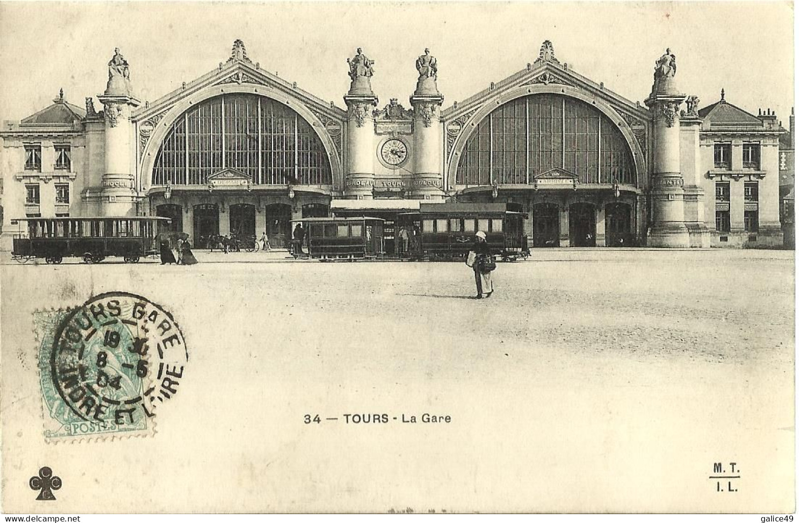 10952 CPA Tours- La Gare - Stations Without Trains