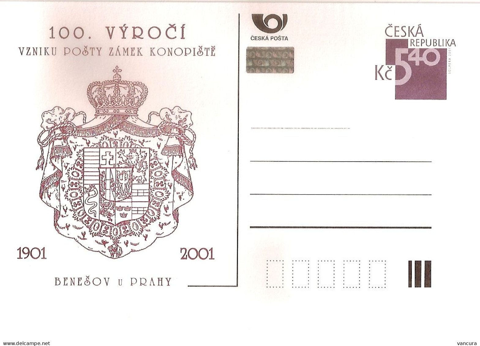 CDV B 320 Czech Republic Konopiste - Heraldic Lion 2001 Franz Ferdinand Seat POOR SCAN, BUT THE CARD IS PERFECT - Other & Unclassified