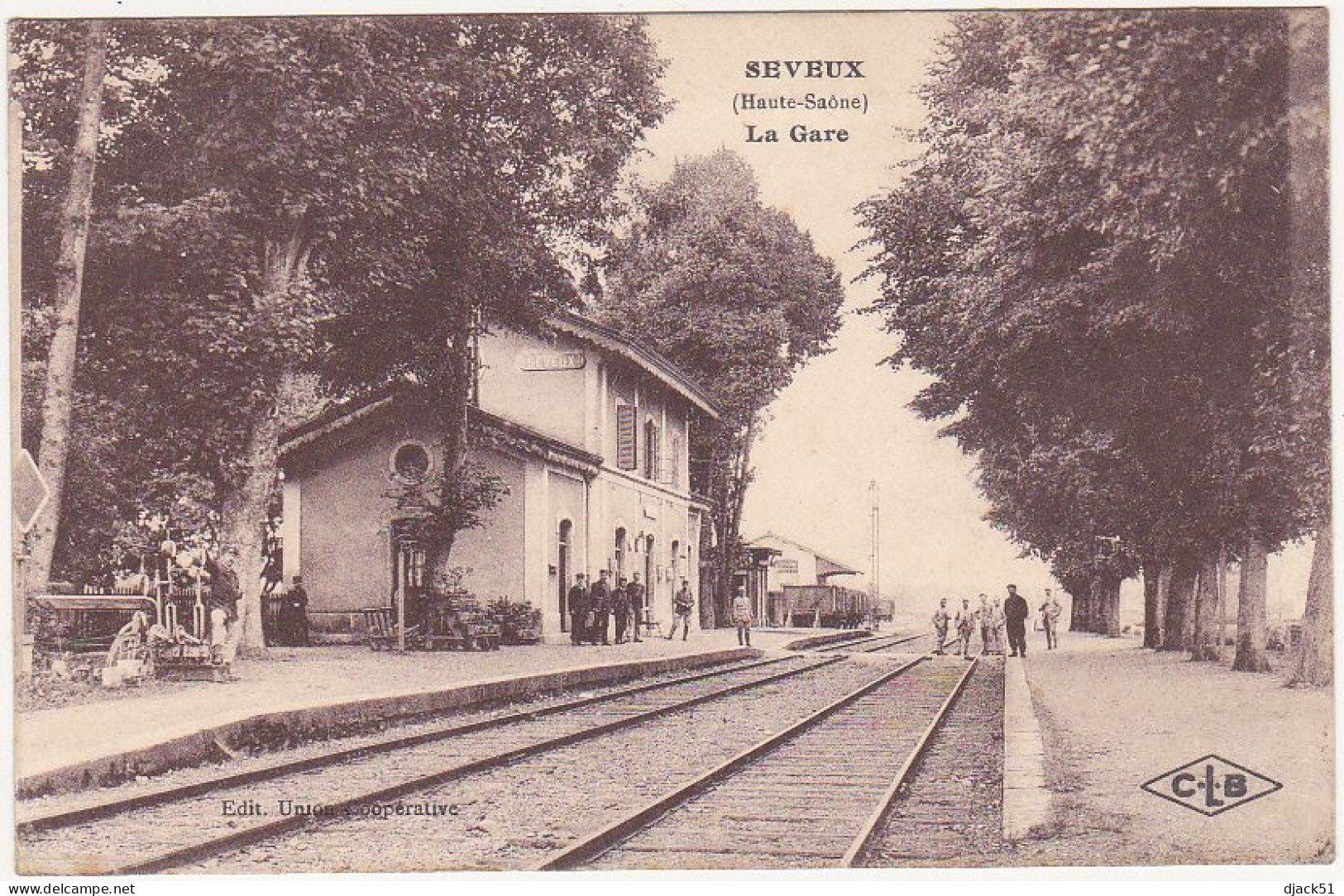 70 - SEVEUX (Haute-Saône) - La Gare - 1922 - Autres & Non Classés