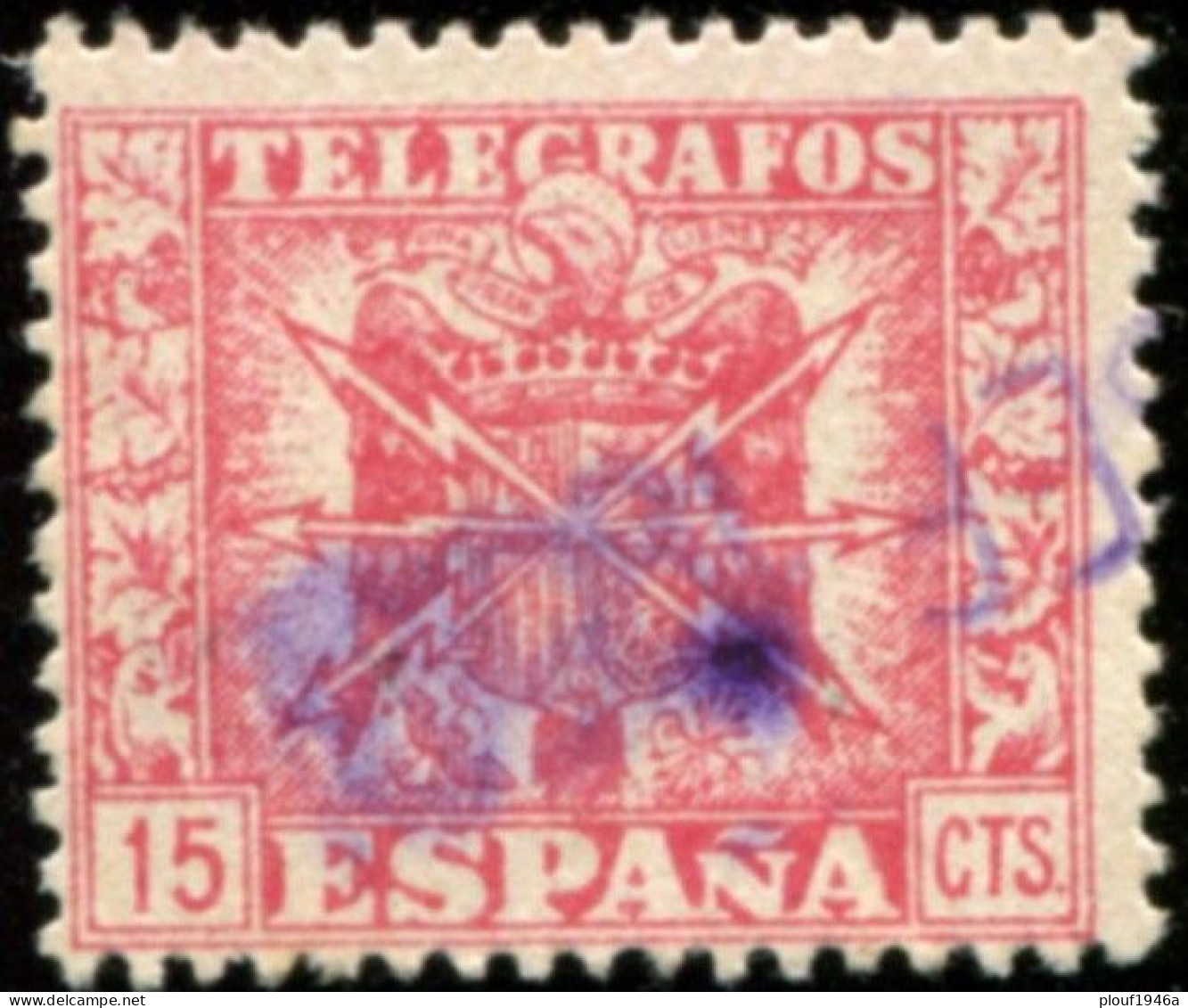 Pays : 166,7 (Espagne)          Yvert Et Tellier N° : TE   90 (o) - Telegraph