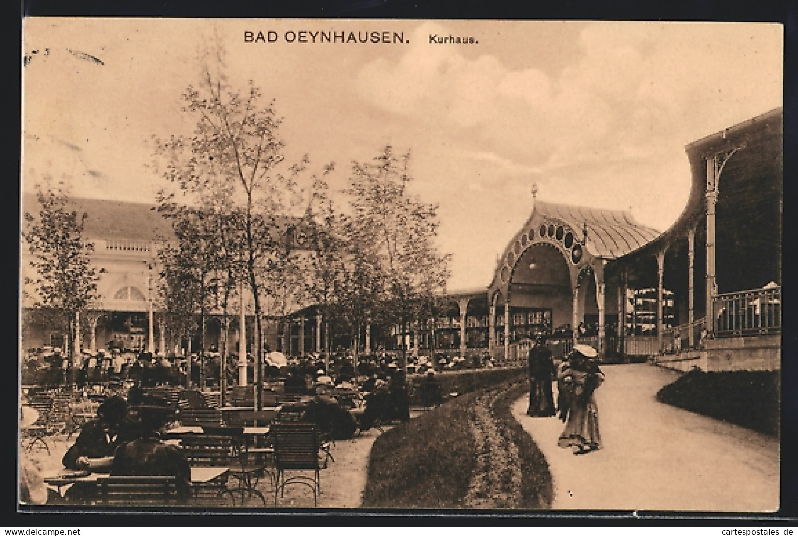 AK Bad Oeynhausen, Terrasse Im Kurgarten  - Bad Oeynhausen
