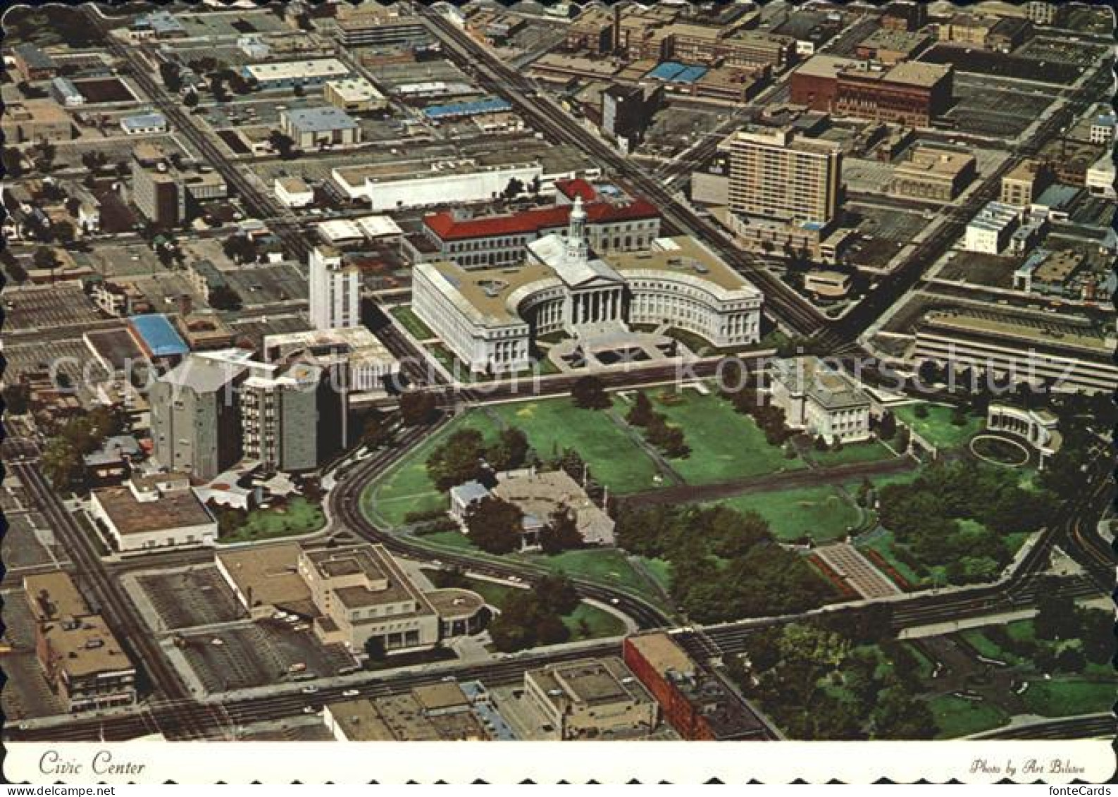 72128419 Denver Colorado Fliegeraufnahme Civic Center Denver - Andere & Zonder Classificatie