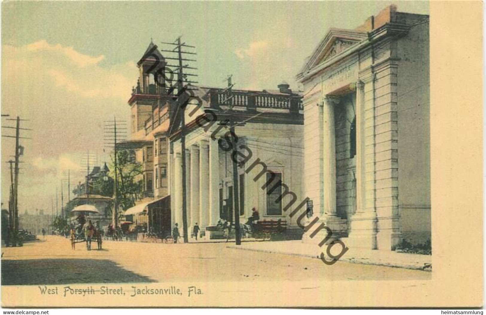 Florida - Jacksonville - West Forsyth Street - Edition The Rotograph Co. N. Y. City 1904 - Jacksonville