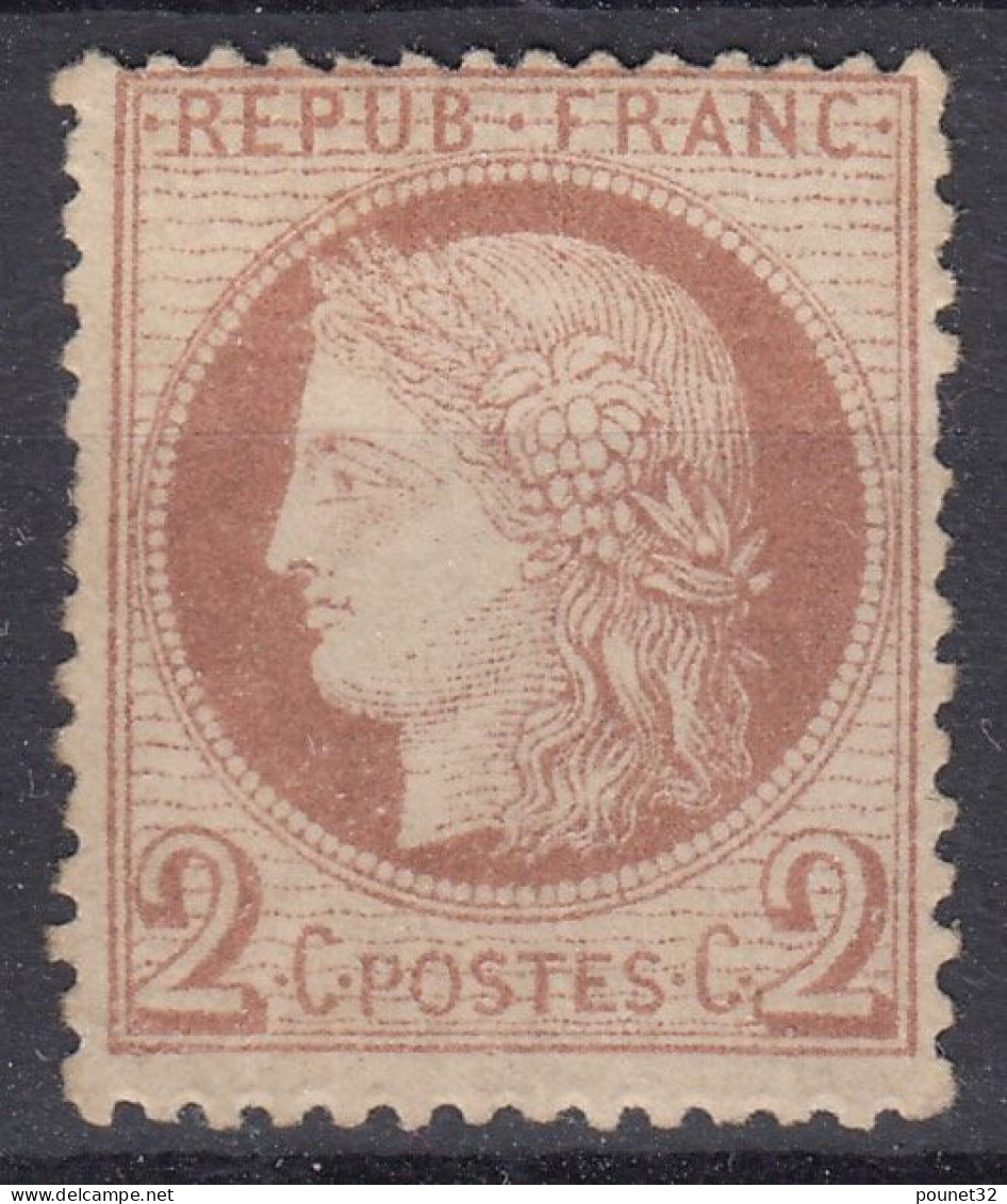 TIMBRE FRANCE CERES N° 51 NEUF ** GOMME SANS CHARNIERE - VOIR DENTELURES - 1871-1875 Cérès