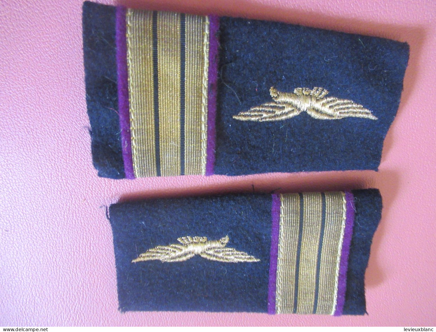 2 épaulettes De  Capitaine / Médecin ? / Aviation/ Fin XXéme                    ET707 - Luchtvaart