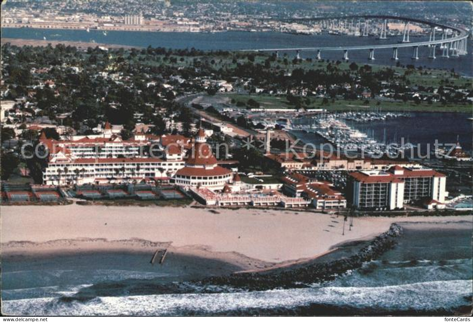 72123570 Coronado Fliegeraufnahme Hotel Del Coronado - Other & Unclassified