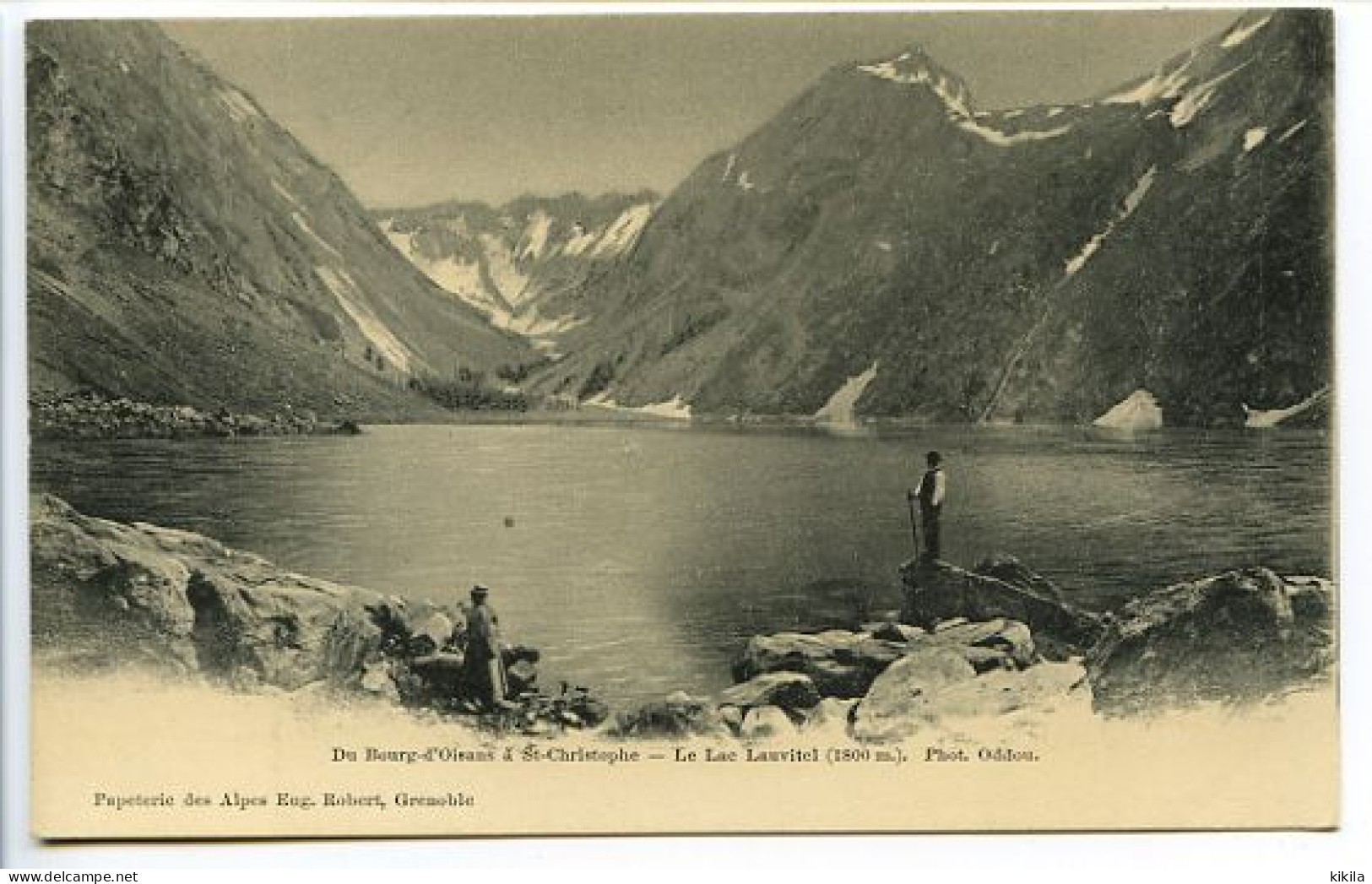 CPA  9 X 14   Isère OISANS  Du Bourg D'Oisans à St-Christophe - Le Lac Lauvitel    Phot. Oddou - Sonstige & Ohne Zuordnung