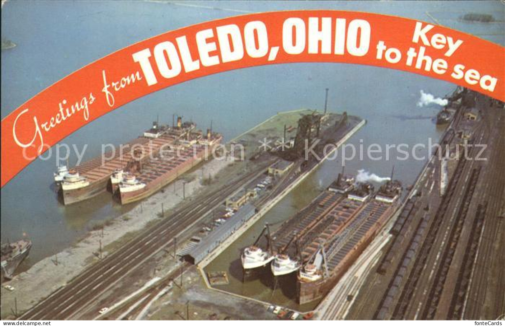 72119169 Toledo Ohio Fliegeraufnahme Hafen Toledo - Other & Unclassified