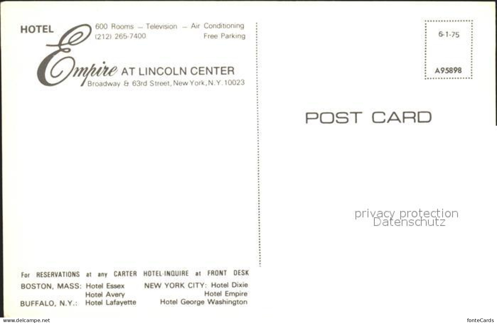 72118729 New_York_City Hotel Empire At Lincoln Center  - Other & Unclassified