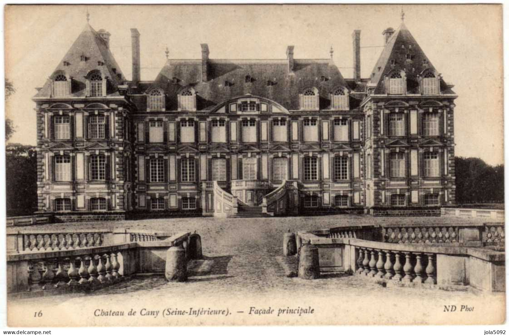 76 / Château De CANY - Façade Principale - Cany Barville