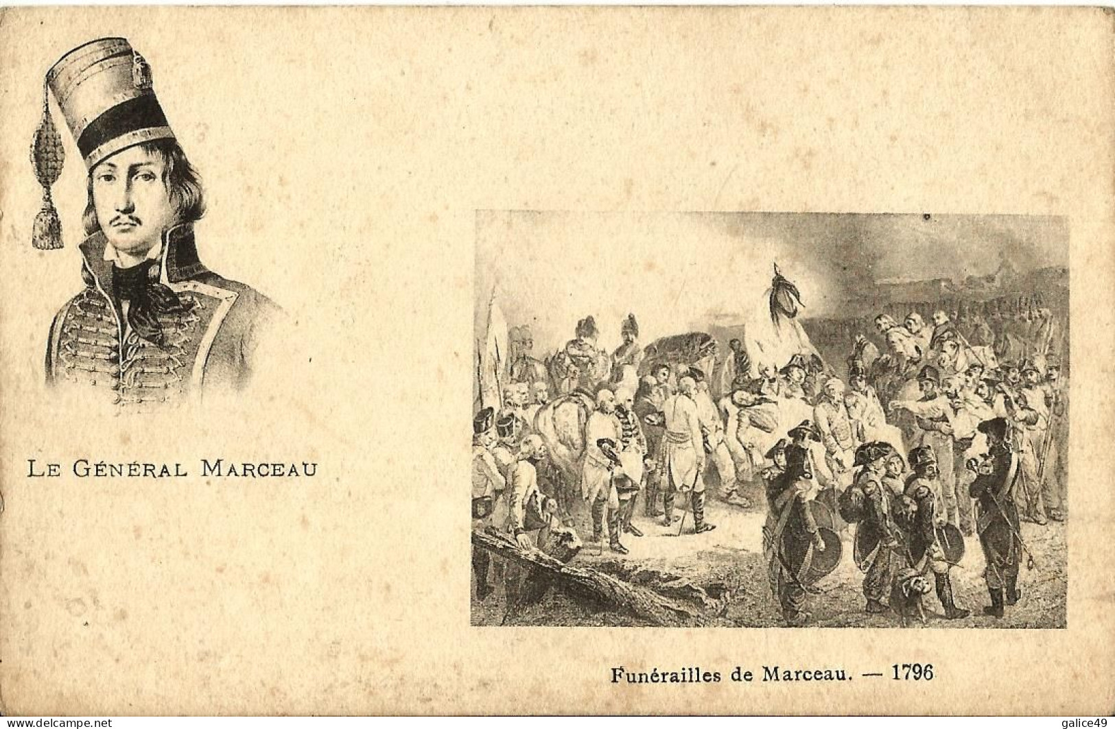 243 CPA Général Marceau - Funérailles De Marceau 1796 - Characters