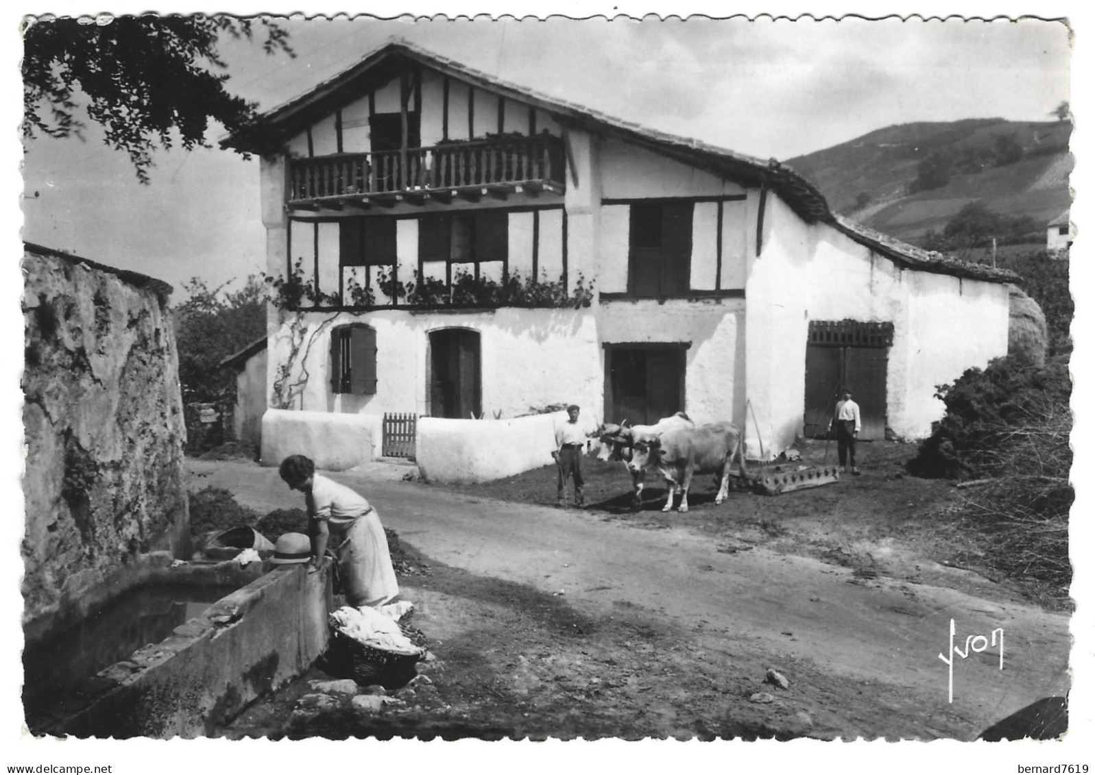 40 Le Pays Basque - Type De Ferme Basque - Cachet Depart Hossegorlage - Other & Unclassified