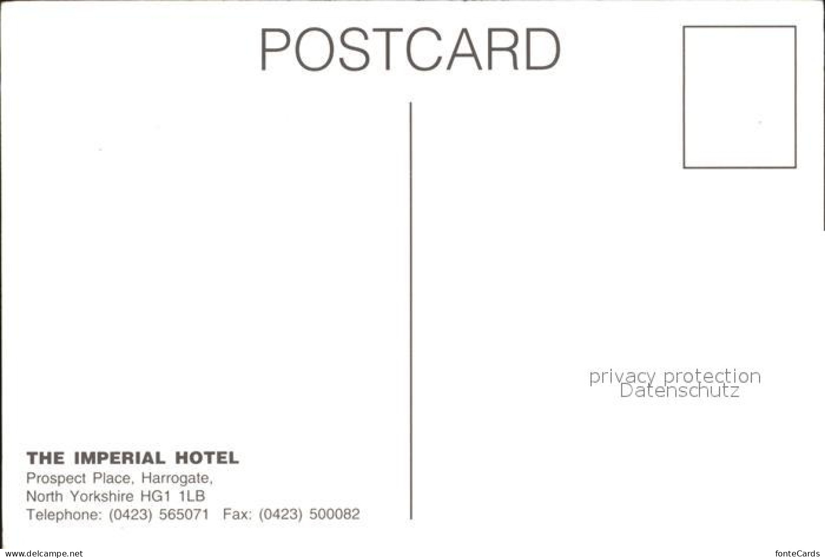 72105655 Harrogate UK The Imperial Hotel Harrogate - Autres & Non Classés