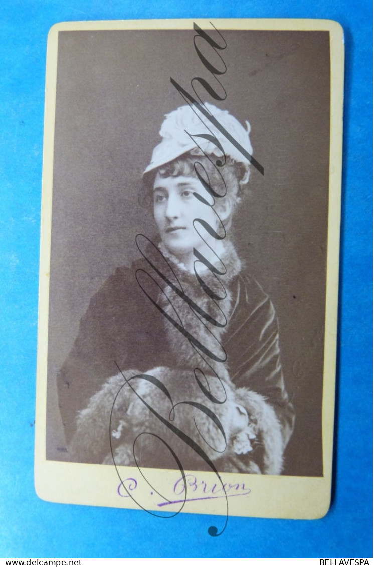 C.D.V. Carte De Visite. Atelier Portret Photo Brion C. Marseille. Marie Thèrese Loze 22 Ans 1879 -Jules Peter - Identifizierten Personen