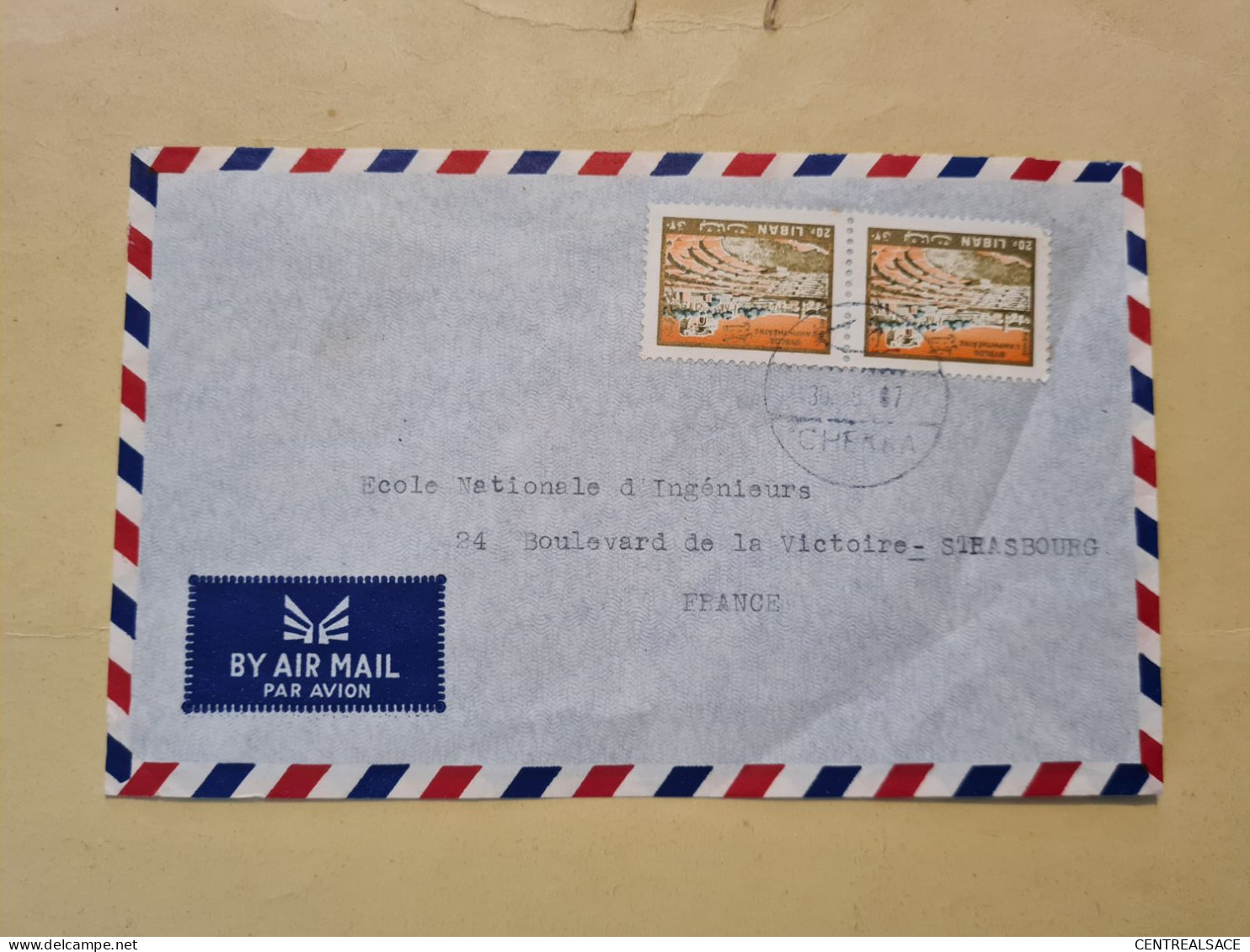 Lettre LIBAN 1967 CHEKKA LIBAN NORD AMPHITEATRE - Lebanon