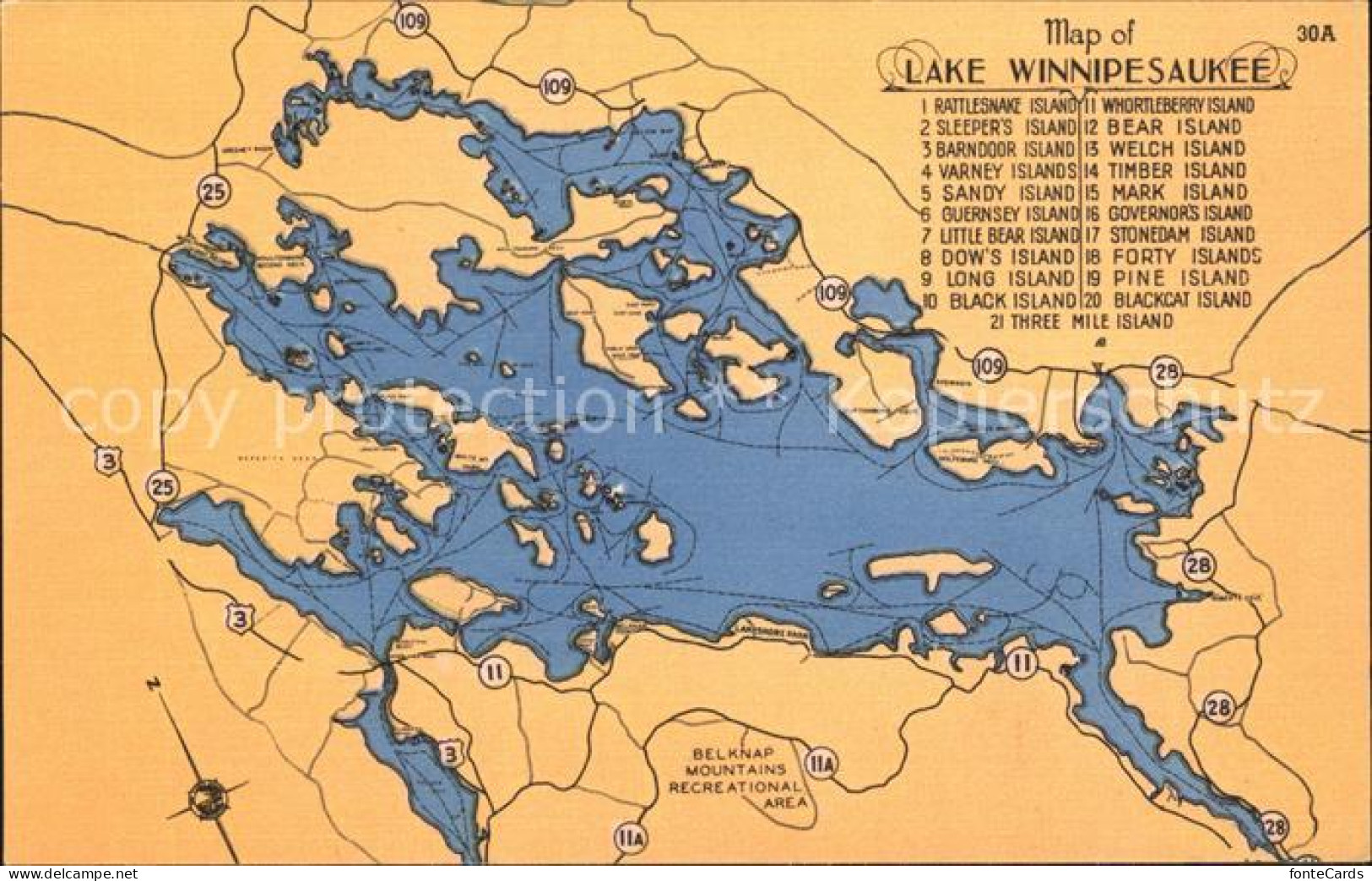 72094595 Varney_West_Virginia Lake Winnipesaukee Timber Blackcat Mark - Andere & Zonder Classificatie