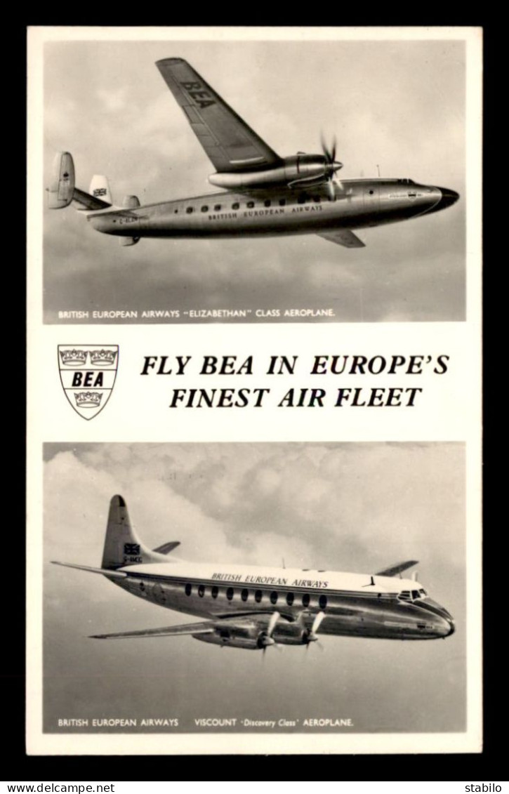 AVIATION - BRITISH EUROPEAN AIRWAYS - ELIZABETHAN ET VISCOUNT - 1946-....: Moderne