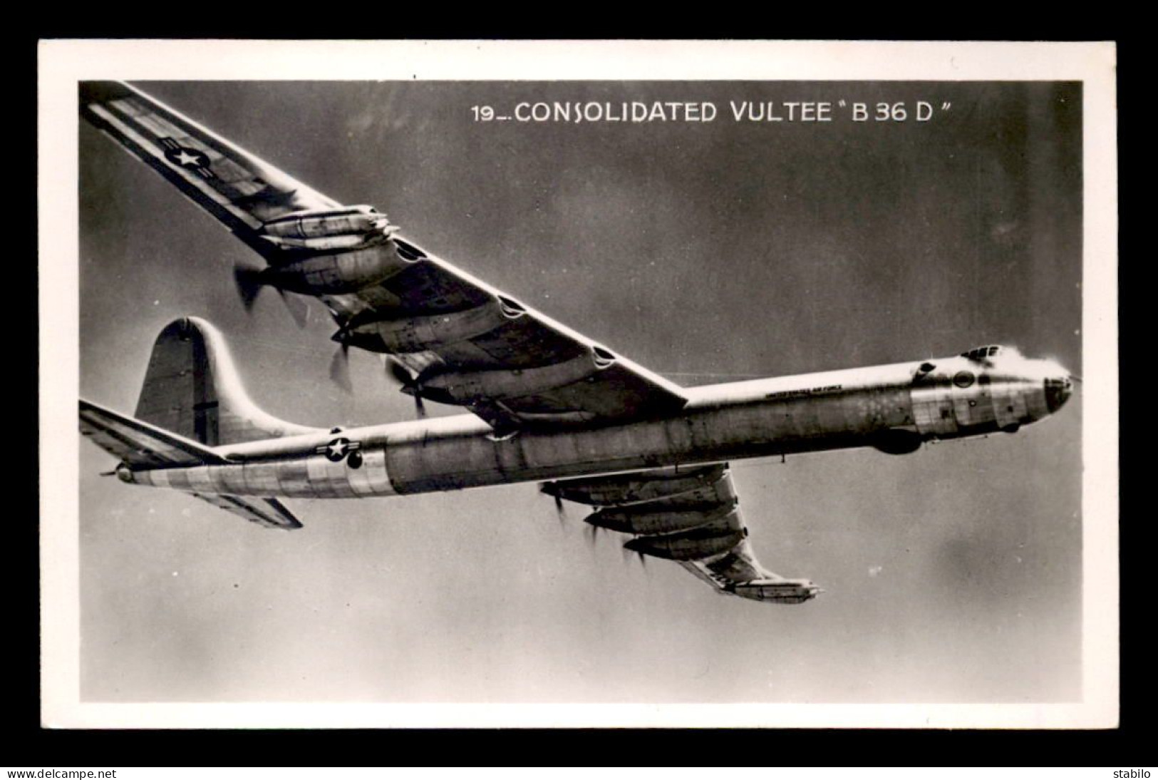 AVIATION - AVION CONSOLIDATED VULTEE B 36 D - 6 MOTEURS PRATT & WHITNEY - 1946-....: Moderne