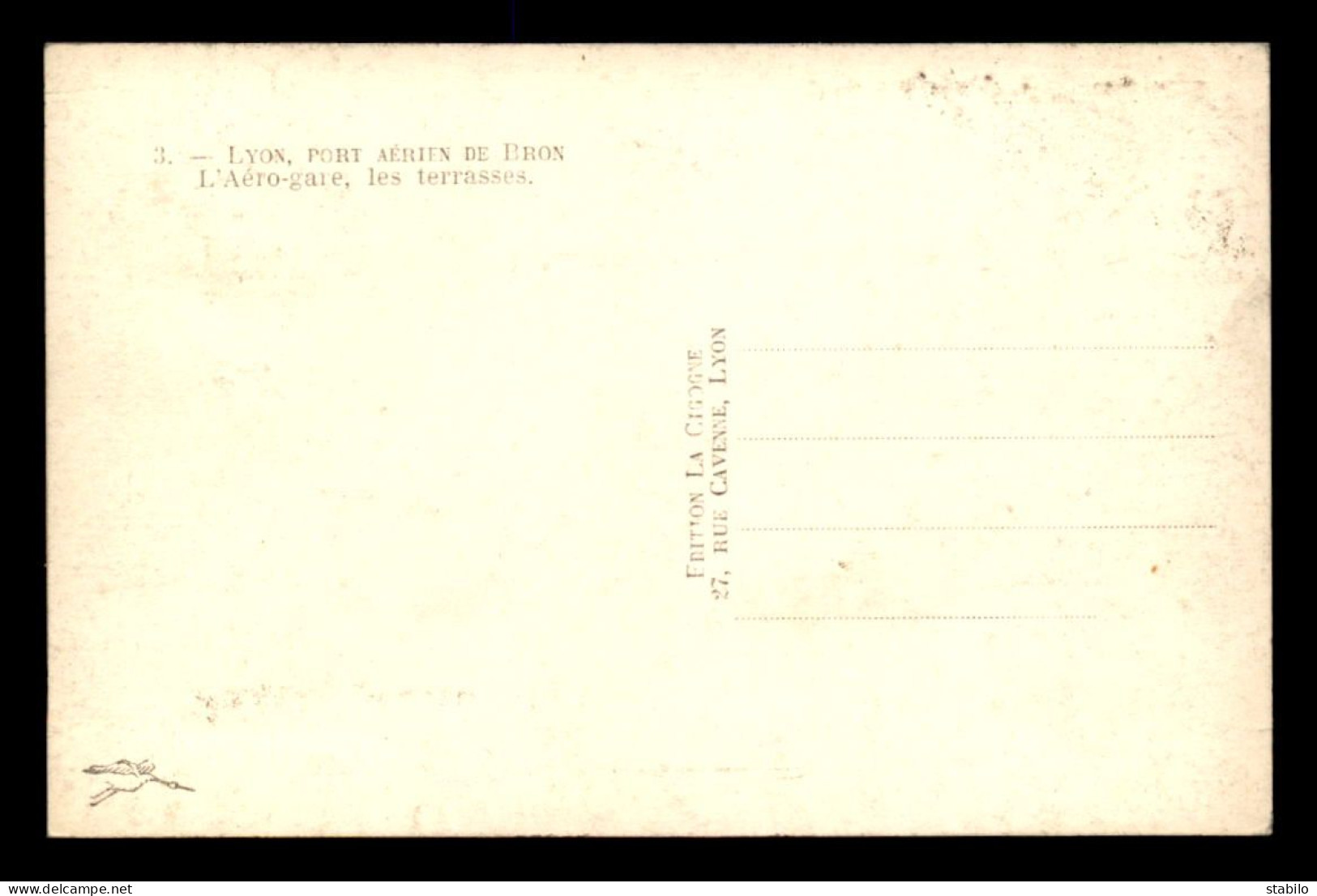 AVIATION - LYON - PORT AERIEN DE BRON - LES TERRASSES DE L'AEROGARE - Aerodromes