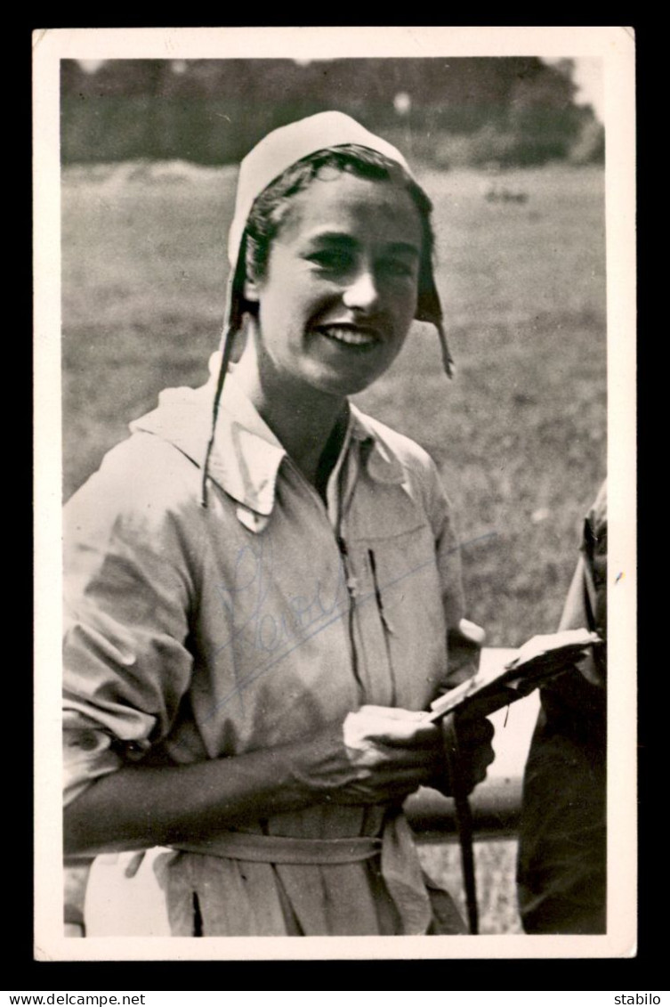 AVIATION - JACQUELINE LEROY RECORDWOMAN DE DISTANCE EN VOL A VOILE - AUTOGRAPHE - Flieger