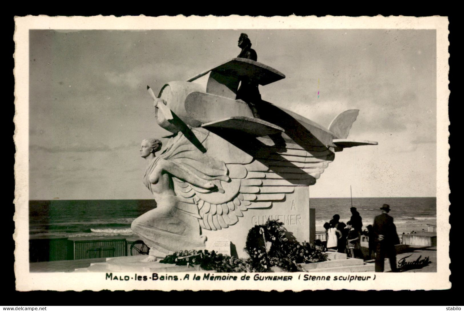 AVIATION - MALO-LES-BAINS - MONUMENT DE GUYNEMER - Airmen, Fliers