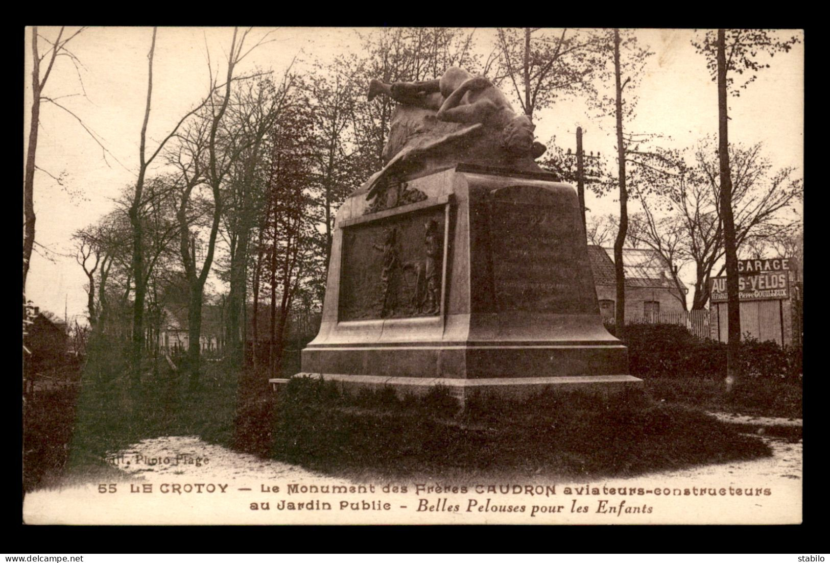 AVIATION - LE CROTOY - MONUMENT DES FRERES CAUDRON - Airmen, Fliers