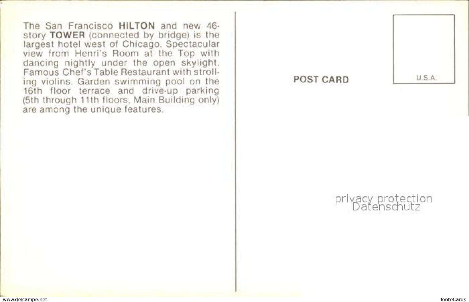 72092672 San_Francisco_California Hilton  - Other & Unclassified